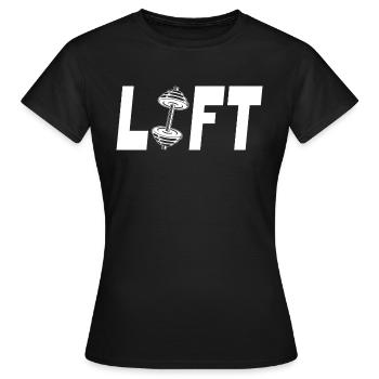Lift Workout Lovers Trendy - Women's T-Shirt - black - Front - AI Model Female 172 dark (172cm)