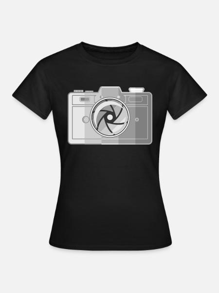 Klassischer Kamerasammler - Frauen T-Shirt - Schwarz