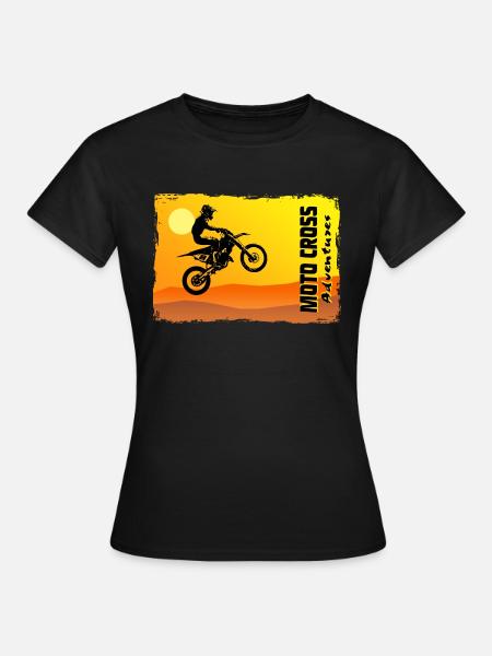 Supercross - Motocross - Motocross - T-skjorte for kvinner - svart