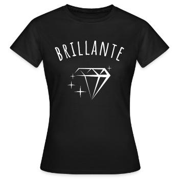 brillante idée cadeau - T-shirt Femme - noir - Devant - AI Model Female 172 dark (172cm)