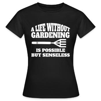 Hobbygärtner Gärtner Obstgarten Garten Geschenk - Frauen T-Shirt - Schwarz - Vorne - AI Model Female 172 dark (172cm)