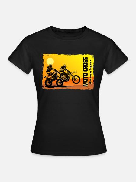 Moto Cross - Motocross - Supercross - Frauen T-Shirt - Schwarz