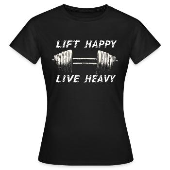 GYM TSHIRT - T-shirt Femme - noir - Devant - AI Model Female 172 dark (172cm)