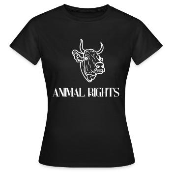 Droits des animaux - T-shirt Femme - noir - Devant - AI Model Female 172 dark (172cm)