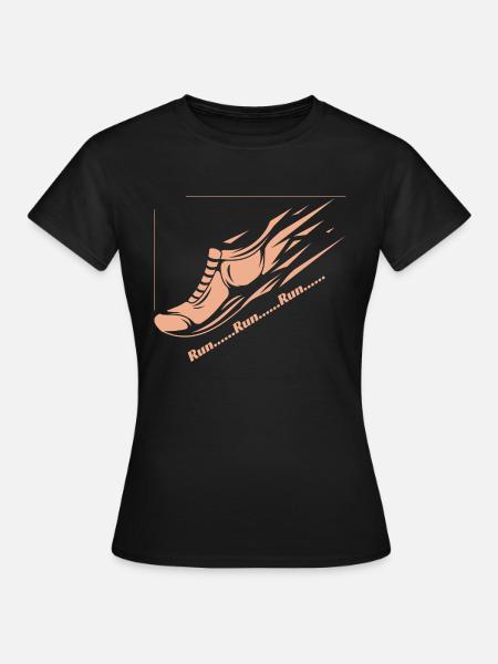 Run... Run... Run... - Frauen T-Shirt - Schwarz