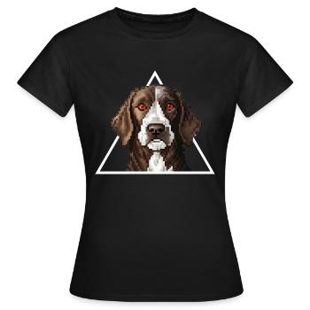 Cooper - Frauen T-Shirt - Schwarz - Vorne - AI Model Female 172 dark (172cm)