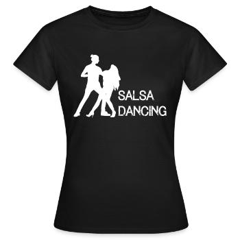 Dancing Dance Music - Women's T-Shirt - black - Front - AI Model Female 172 dark (172cm)
