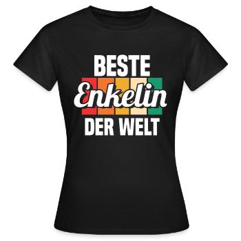 Enkelin - Frauen T-Shirt - Schwarz - Vorne - AI Model Female 172 dark (172cm)