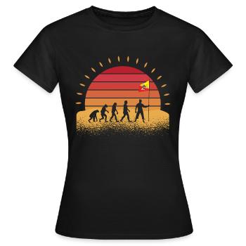 Sicile Sicilienne Sicile - T-shirt Femme - noir - Devant - AI Model Female 172 dark (172cm)