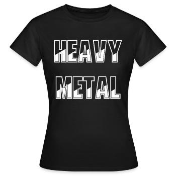 Métal lourd - T-shirt Femme - noir - Devant - AI Model Female 172 dark (172cm)