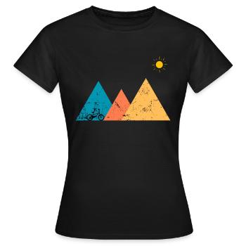 Mountain Biking Forms - Women's T-Shirt - black - Front - AI Model Female 172 dark (172cm)