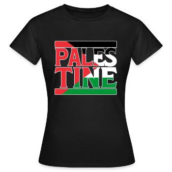 Palestine - T-shirt Femme - noir - Devant - AI Model Female 172 dark (172cm)
