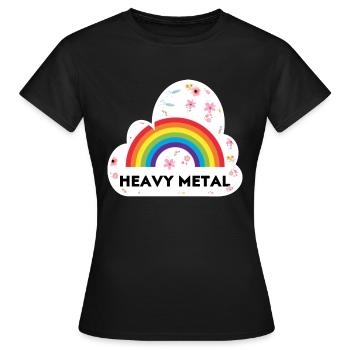 Heavy Metal - Frauen T-Shirt - Schwarz - Vorne - AI Model Female 172 dark (172cm)