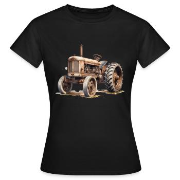 There are also collector's items for tractors - Women's T-Shirt - black - Front - AI Model Female 172 dark (172cm)