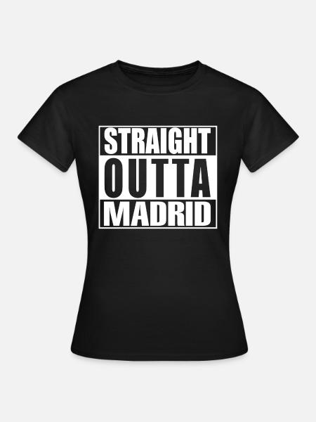 Straight outta Madrid - Women's T-Shirt - black