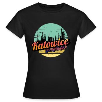 Katowice Upper Silesia - Women's T-Shirt - black - Front - AI Model Female 172 dark (172cm)