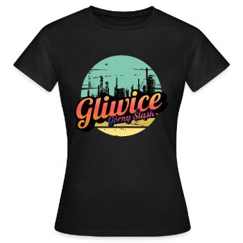 Gliwice Upper Silesia - Women's T-Shirt - black - Front - AI Model Female 172 dark (172cm)
