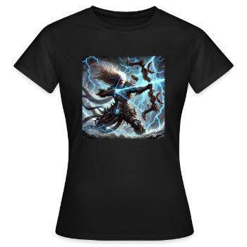 Thunder Archery God - Women's T-Shirt - black - Front - AI Model Female 172 dark (172cm)