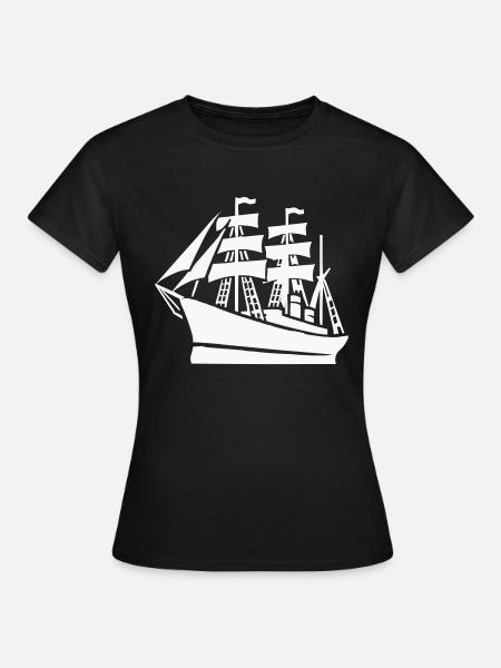 Schiff Schifffahrt - Frauen T-Shirt - Schwarz