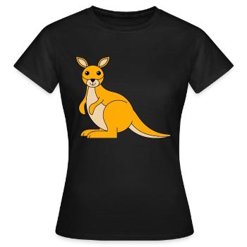 wallaby - Women's T-Shirt - black - Front - AI Model Female 172 dark (172cm)