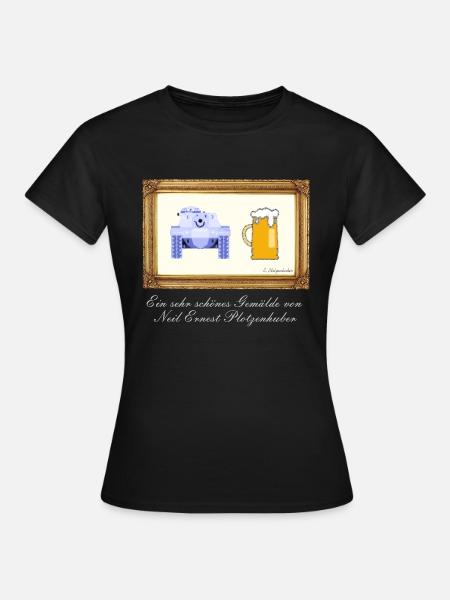 Schönes Gemälde - Frauen T-Shirt - Schwarz
