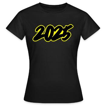 Year - Women's T-Shirt - black - Front - AI Model Female 172 dark (172cm)