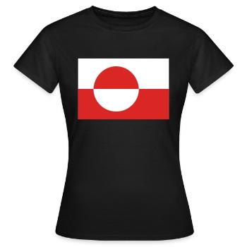 greenland - Women's T-Shirt - black - Front - AI Model Female 172 dark (172cm)