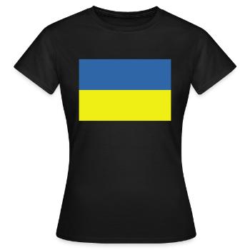 Ukraine - Frauen T-Shirt - Schwarz - Vorne - AI Model Female 172 dark (172cm)
