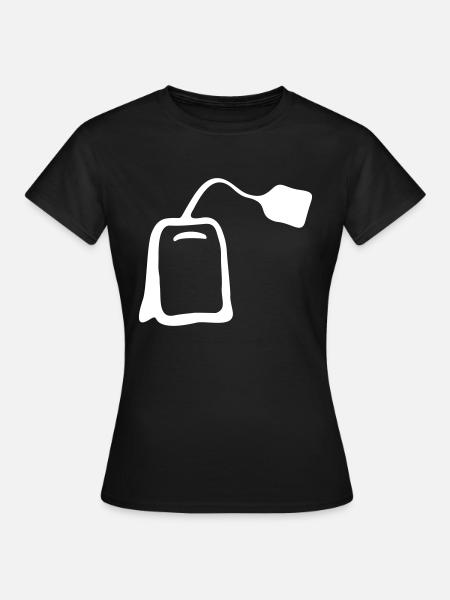 Teebeutel - Frauen T-Shirt - Schwarz