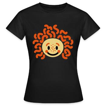 Child with freckles - Women's T-Shirt - black - Front - AI Model Female 172 dark (172cm)