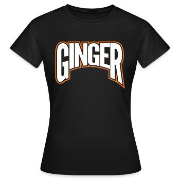 Ginger! Proud Ginger! - Women's T-Shirt - black - Front - AI Model Female 172 dark (172cm)