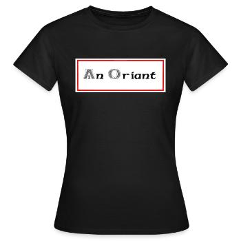 Anorian Lorient - Frauen T-Shirt - Schwarz - Vorne - AI Model Female 172 dark (172cm)