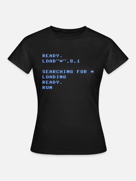 C64 Style - Frauen T-Shirt - Schwarz