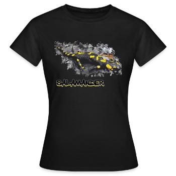 salamander - Frauen T-Shirt - Schwarz - Vorne - AI Model Female 172 dark (172cm)