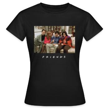 Friends Flashback Youth - Frauen T-Shirt - Schwarz - Vorne - AI Model Female 172 dark (172cm)