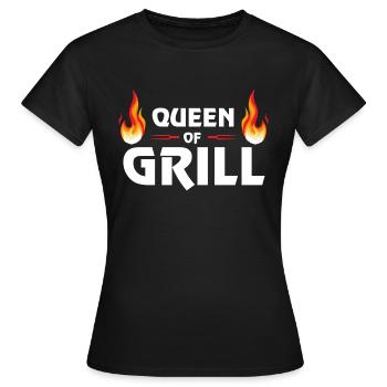Reine des grillades en saison de barbecue d'été - T-shirt Femme - noir - Devant - AI Model Female 172 dark (172cm)