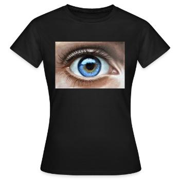 eye - Women's T-Shirt - black - Front - AI Model Female 172 dark (172cm)