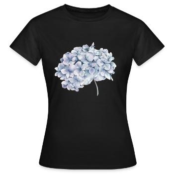 Blume - Frauen T-Shirt - Schwarz - Vorne - AI Model Female 172 dark (172cm)