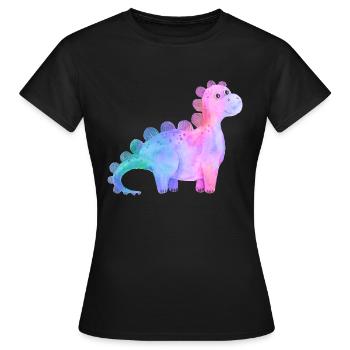 dino - Women's T-Shirt - black - Front - AI Model Female 172 dark (172cm)