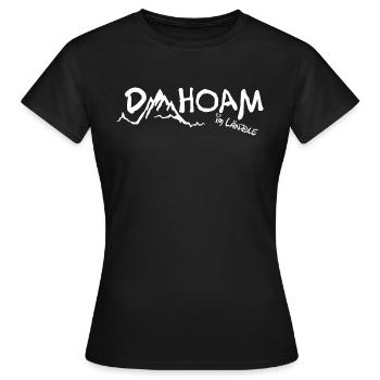 Vorarlberg Ländle Gsiberger Spruch Heimat Berge - Frauen T-Shirt - Schwarz - Vorne - AI Model Female 172 dark (172cm)