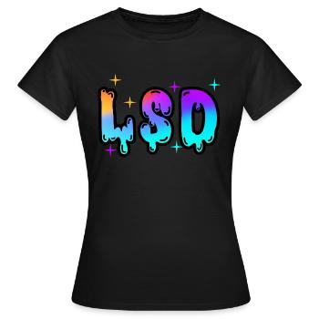 LSD par The Manzanita ́s - T-shirt Femme - noir - Devant - AI Model Female 172 dark (172cm)