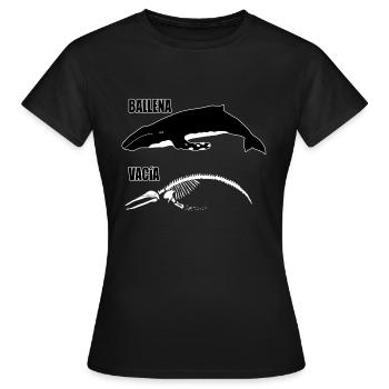 leerer Wal - Frauen T-Shirt - Schwarz - Vorne - AI Model Female 172 dark (172cm)
