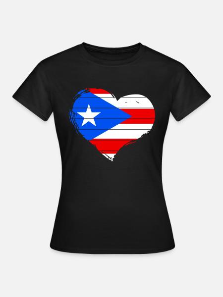 Puerto Rico - Frauen T-Shirt - Schwarz
