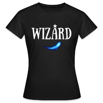 WIZARD JDR SORTILEGE - T-shirt Femme - noir - Devant - AI Model Female 172 dark (172cm)