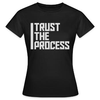 faire confiance au processus Devis - T-shirt Femme - noir - Devant - AI Model Female 172 dark (172cm)