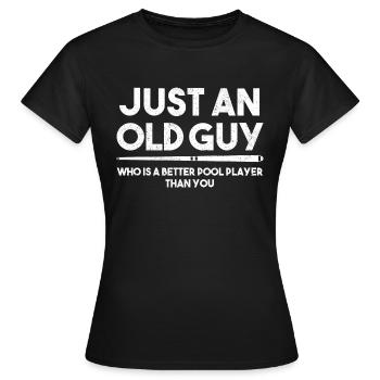 Billard billard billard - T-shirt Femme - noir - Devant - AI Model Female 172 dark (172cm)