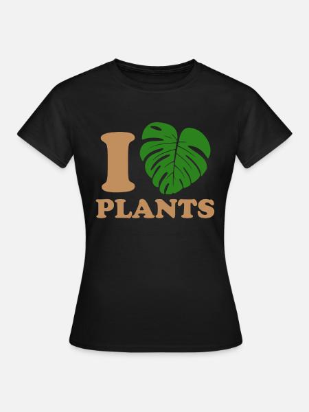 Pflanzen fallen - Frauen T-Shirt - Schwarz