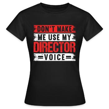 Actrice Drame Broadway Musical Theater - T-shirt Femme - noir - Devant - AI Model Female 172 dark (172cm)