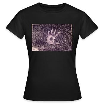 Stop - Women's T-Shirt - black - Front - AI Model Female 172 dark (172cm)