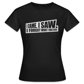 Je suis venu voir oublier - T-shirt Femme - noir - Devant - AI Model Female 172 dark (172cm)